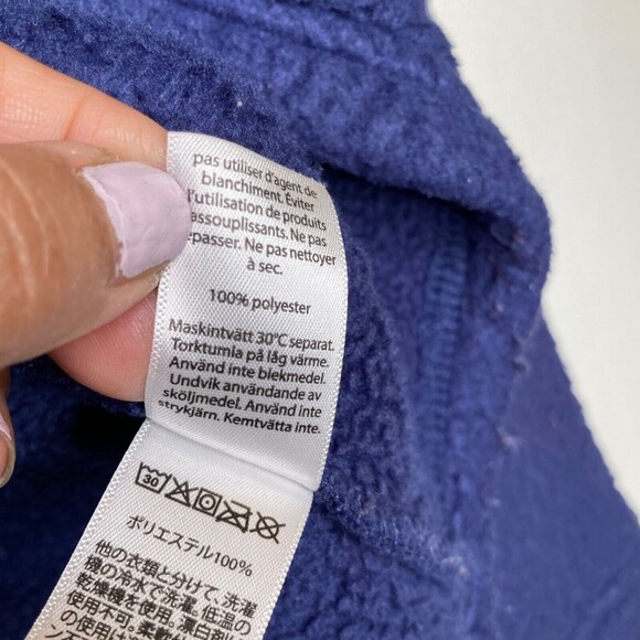 Vineyard Vines Men's 1/4 Zip Chunky Sherpa Fleece Jacket Small Blue Pullover - Picture 8 of 10